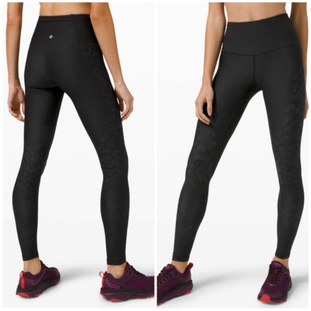 Lululemon | Mapped Out Leggings High Compression 28” length Size 4 Black